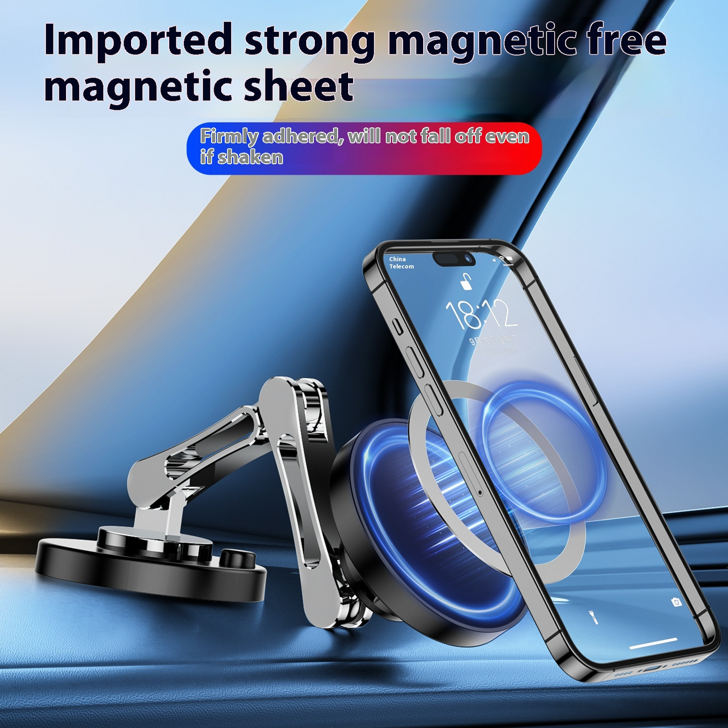 360-Degree Rotating Magnetic Car Mount 15W