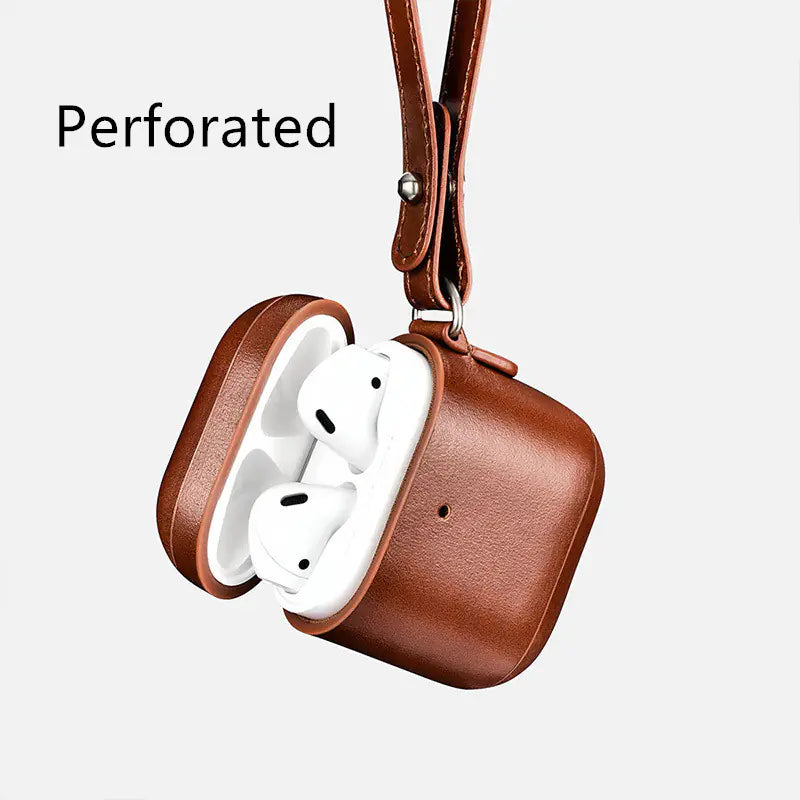 ICARER Luukse Leer AirPods-houer