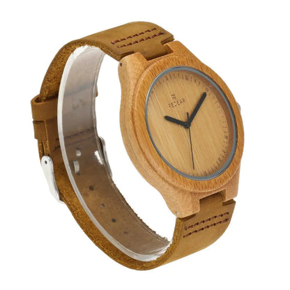 Twin Wood & Leather Timepieces