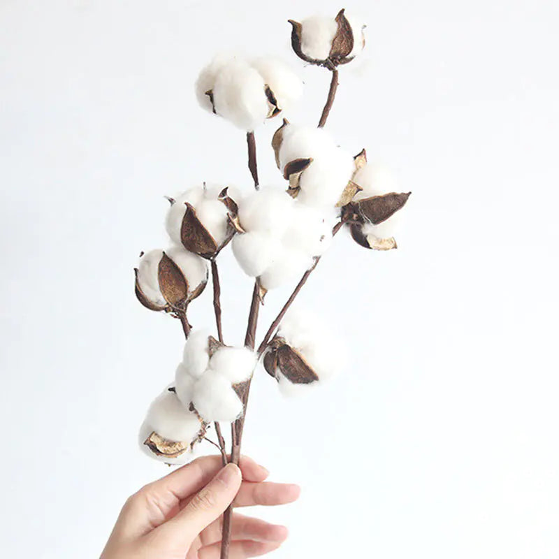 Synthetic Cotton Blossom Stems