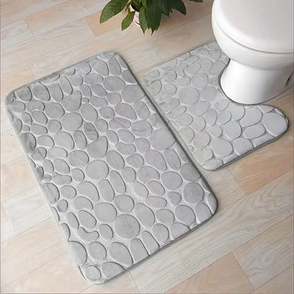 3-Piece Luxury Non-Slip Bath Mat Set