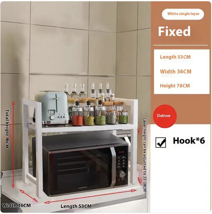 Expandable Microwave Organizer Shelf