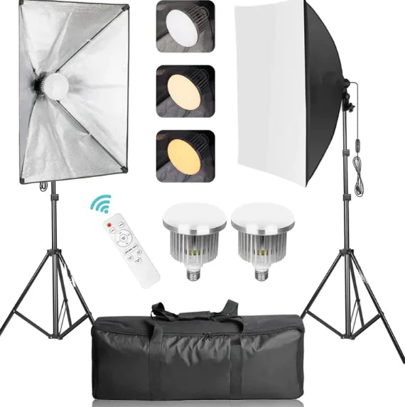 Apple-versoenbare 50x70cm Sagteboks en 85W Lig met 2m Driepoot