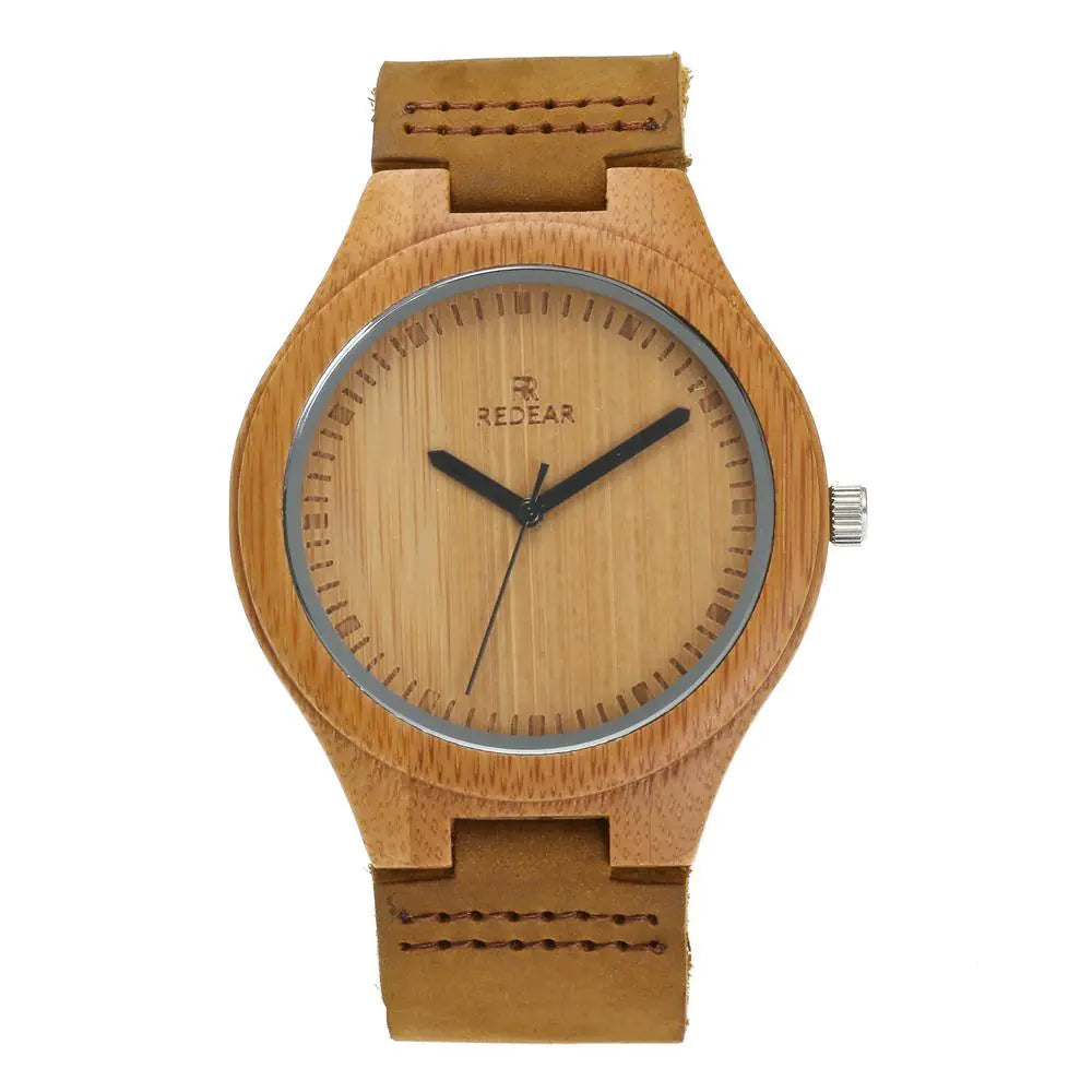 Twin Wood & Leather Timepieces