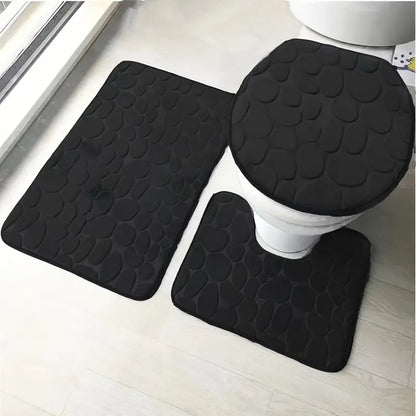 3-Piece Luxury Non-Slip Bath Mat Set