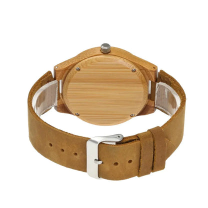 Twin Wood & Leather Timepieces