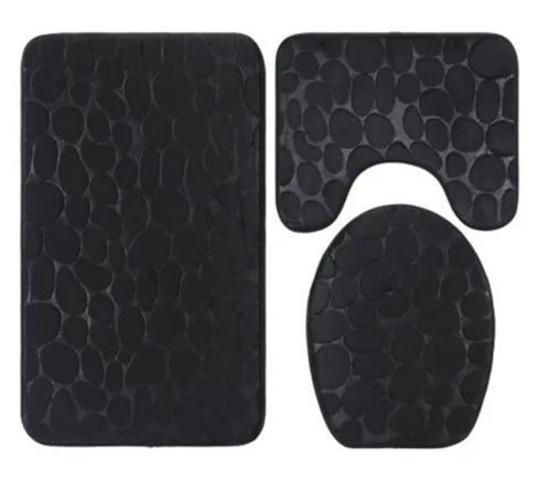 3-Piece Luxury Non-Slip Bath Mat Set
