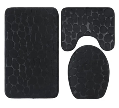 3-Piece Luxury Non-Slip Bath Mat Set