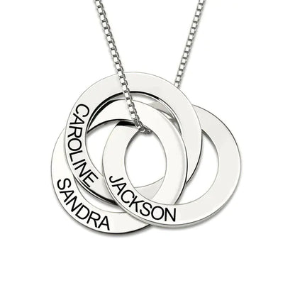 Pasgemaakte Drie-Toon Sirkelketting S925