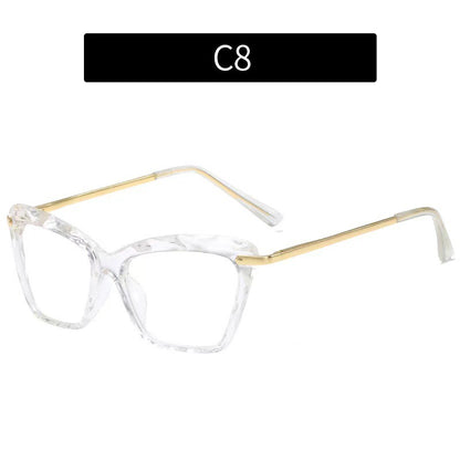 Chic Crystal Cat Eye Glasses