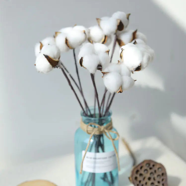 Synthetic Cotton Blossom Stems