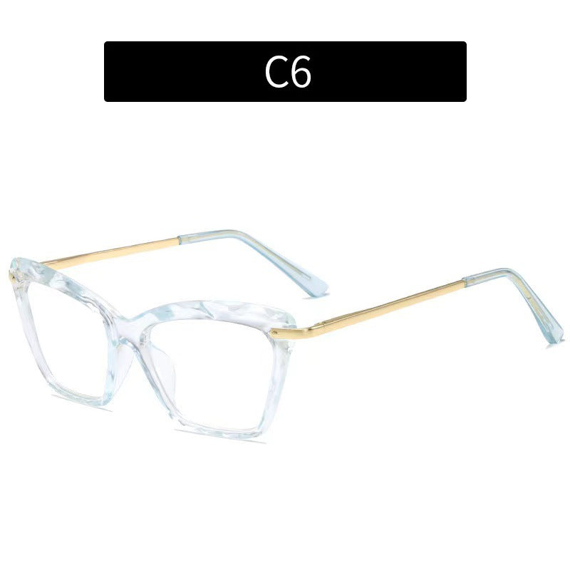 Chic Crystal Cat Eye Glasses