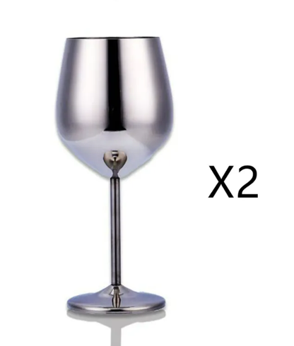 Modern Metal Wine Glass