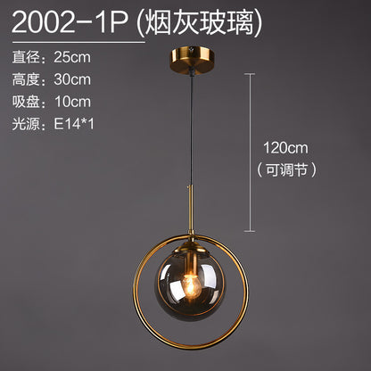 Scandinavian Sleek Glass Pendant Light