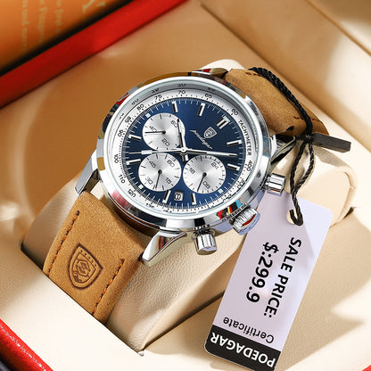 POEDAGAR Men’s Elite Waterproof Timepiece