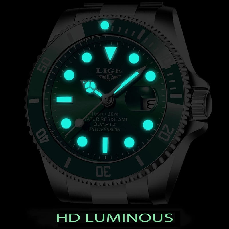 Elite Quartz Waterproof Watch