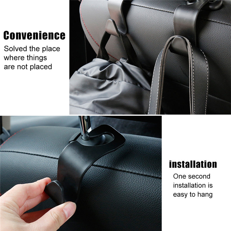 Sleek Car Seat Storage Hooks