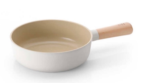 Korean White Ceramic Skillet