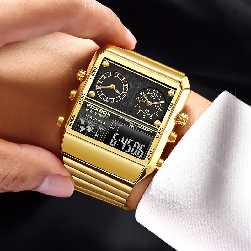 FOXBOX Elite Luminous Quartz Sports Watch