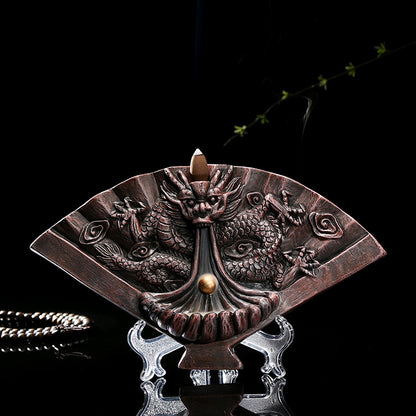 Elegance Ceramic Dragon Incense Tower