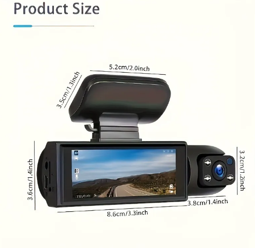 DualView 360° Car Dash Camera