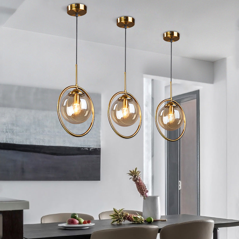 Scandinavian Sleek Glass Pendant Light