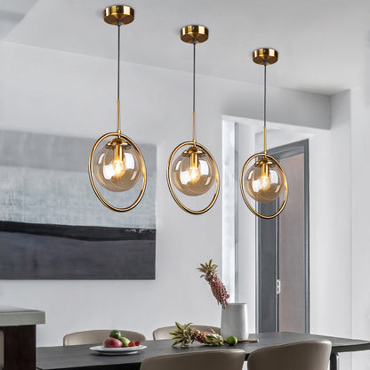 Scandinavian Sleek Glass Pendant Light