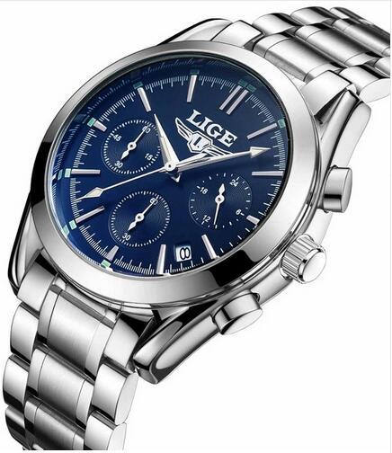 LIGE Men's All-Occasion Quartz Watch
