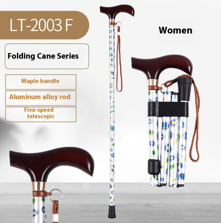 Slim Opvoubare Wandelstok met LED-lig