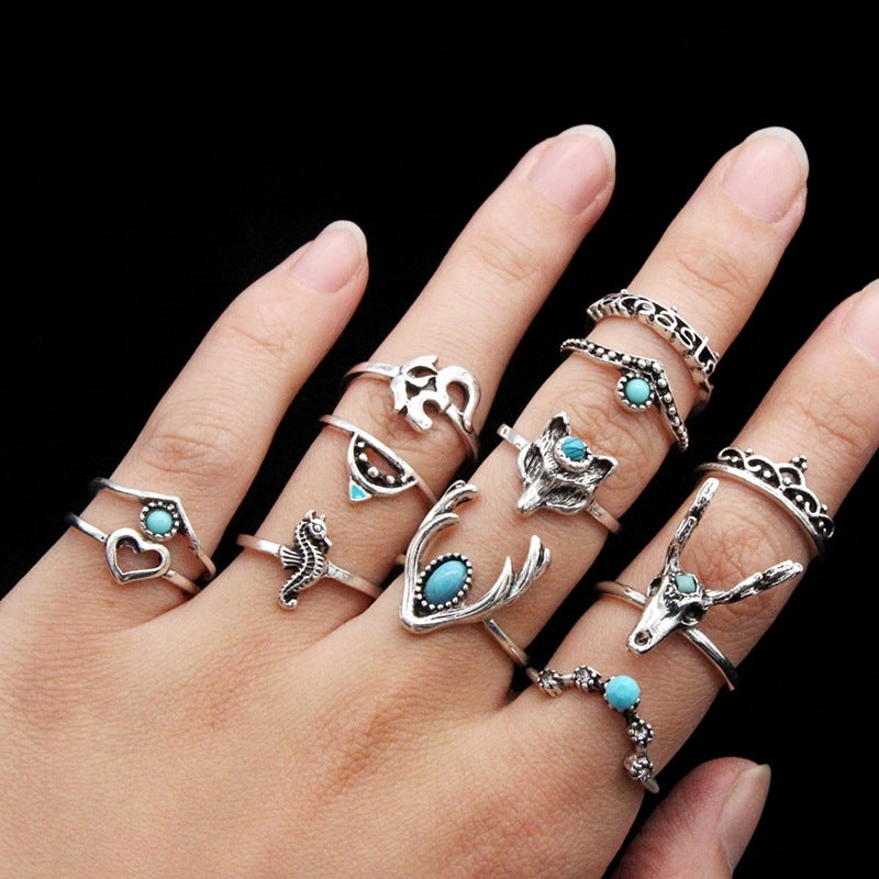 Iqoqo lamaRingi amahle e-Boho Amatshe aqhakazile (Crystal)