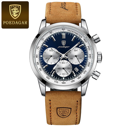 POEDAGAR Men’s Elite Waterproof Timepiece