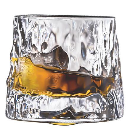 Deluxe Spinning Crystal Whiskey Glass