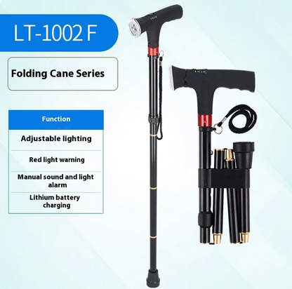 Slim Opvoubare Wandelstok met LED-lig