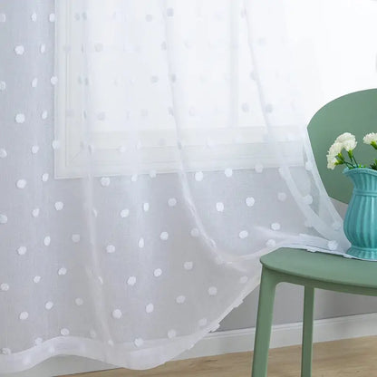 Bohemian Floral Sheer Window Drapes