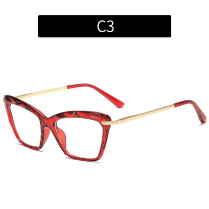 Chic Crystal Cat Eye Glasses