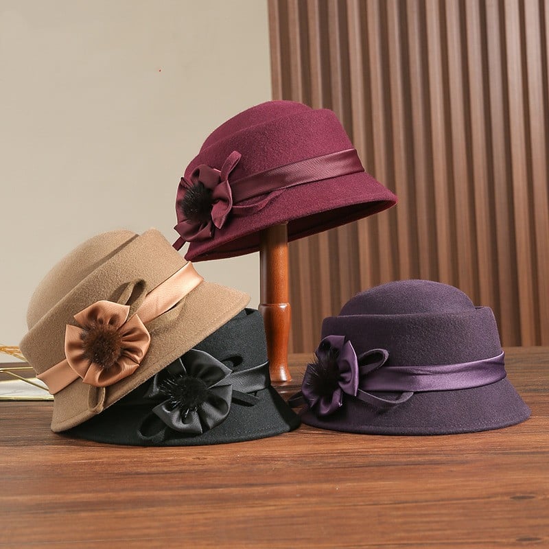 Vintage Woolen Charm Women's Hat