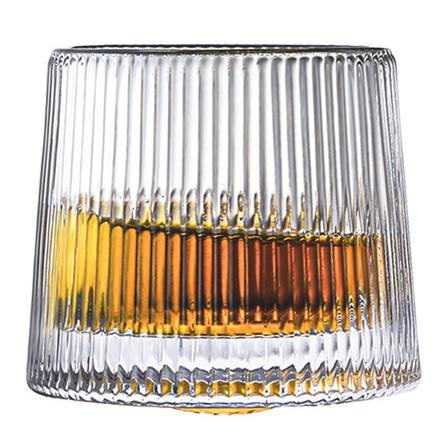 Deluxe Spinning Crystal Whiskey Glass