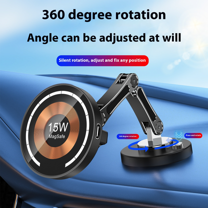 360-Degree Rotating Magnetic Car Mount 15W