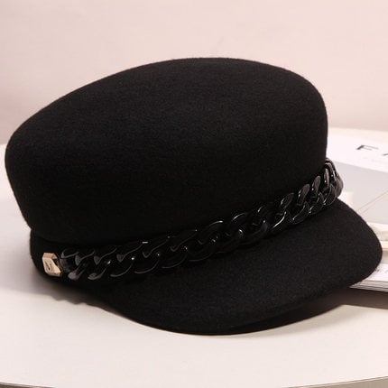 Chic Retro Woolen Cap for Women