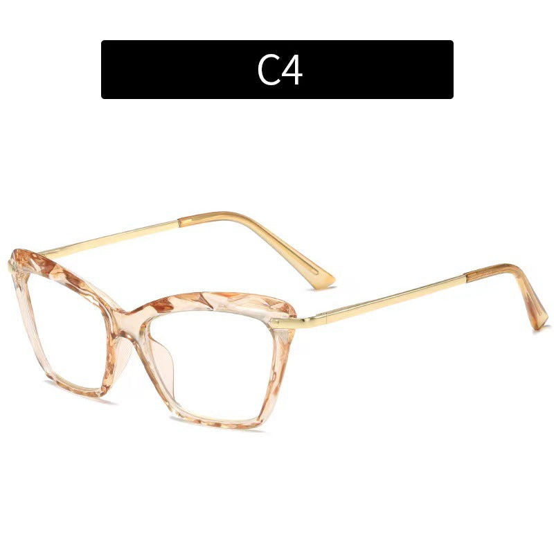 Chic Crystal Cat Eye Glasses