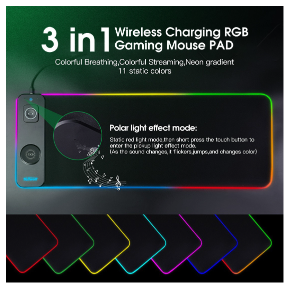 RGB Wireless Charging Gaming Mat