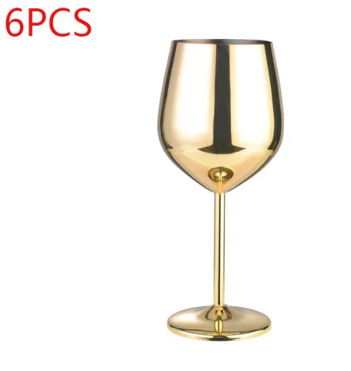 Modern Metal Wine Glass