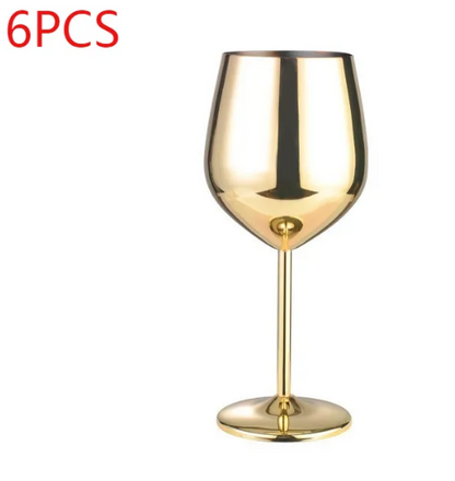Modern Metal Wine Glass
