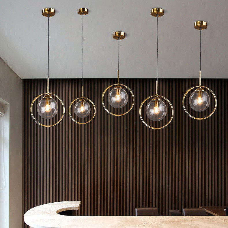Scandinavian Sleek Glass Pendant Light