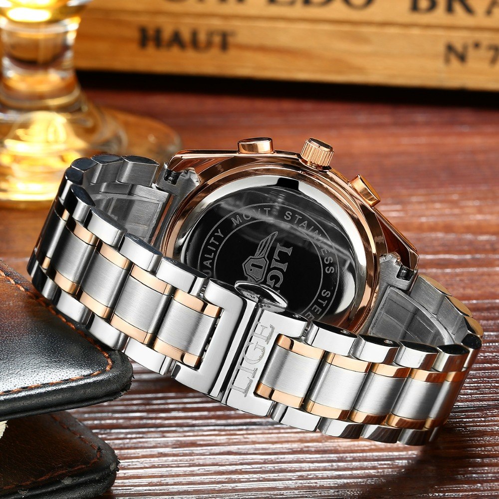 LIGE Men's All-Occasion Quartz Watch