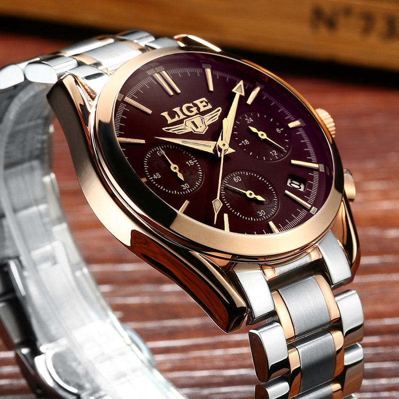 LIGE Men's All-Occasion Quartz Watch