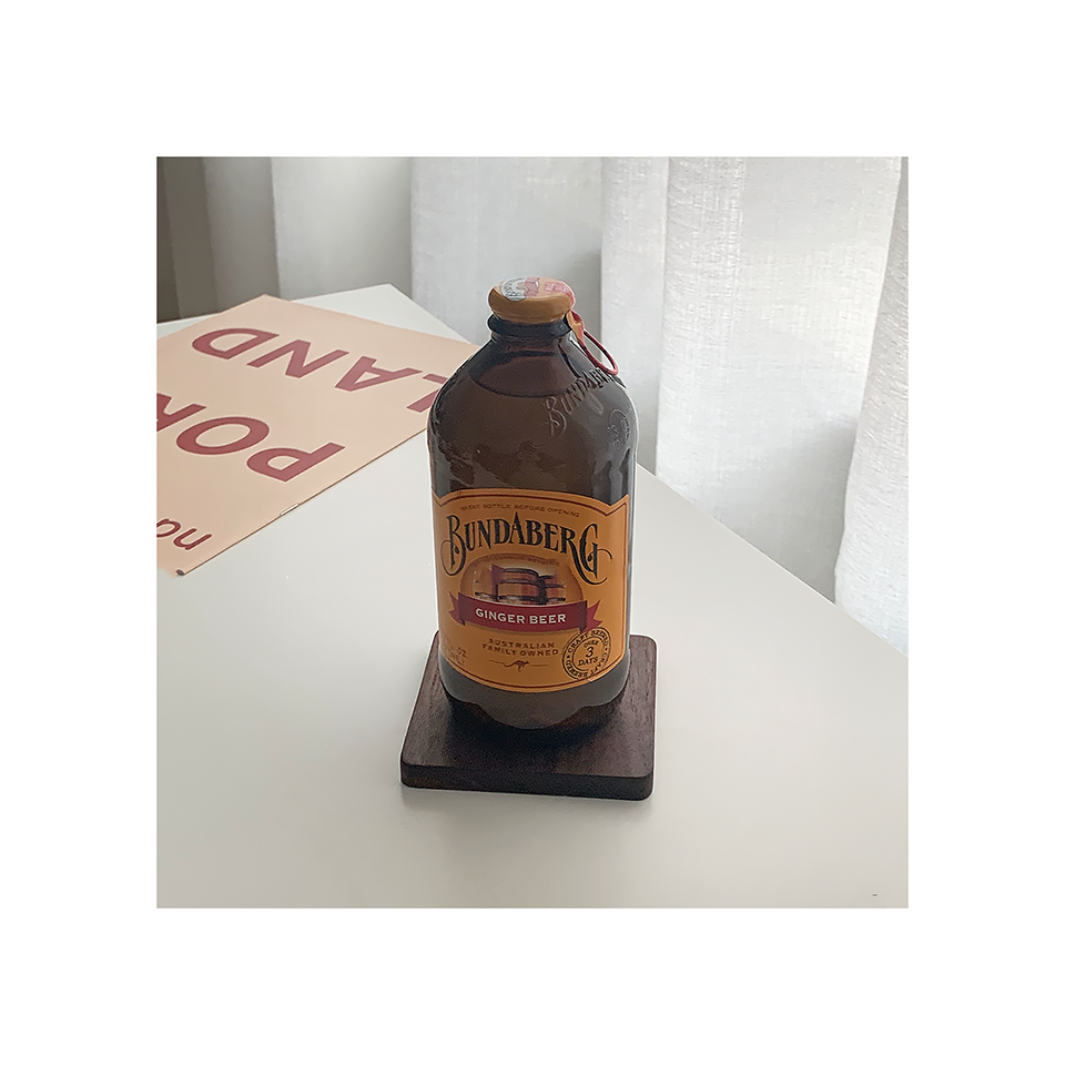 Japanese Walnut Artisan Coaster Set