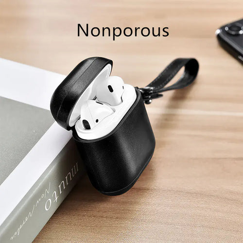 ICARER Luukse Leer AirPods-houer
