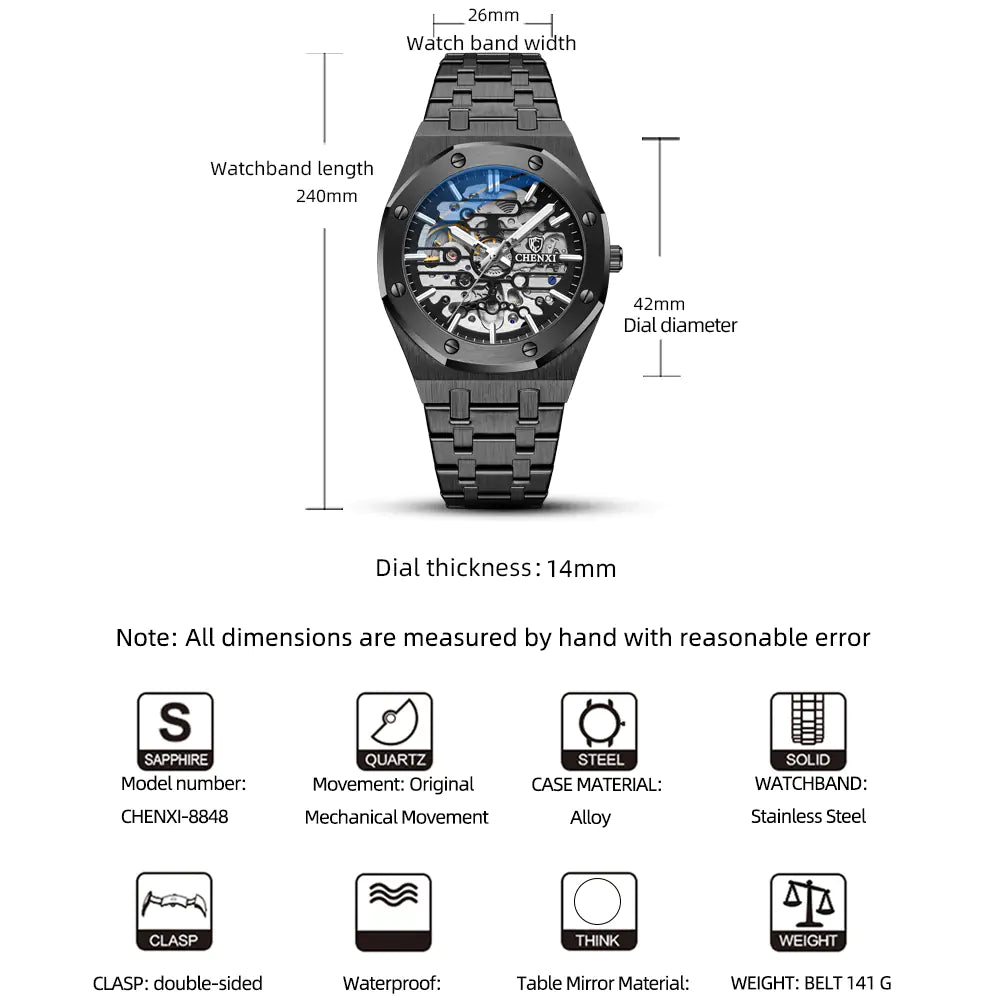 Sophisticated Hollow Mechanical Watch