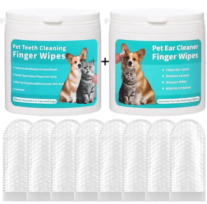 Pet-Safe Ear Cleaning Finger Wipes